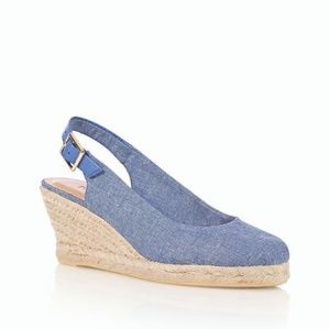 Talbots Chambray Wedges